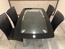 Harveys Glass Dining Table & 4 Chairs