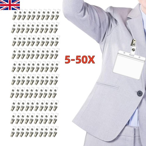 50x metal badge - 5-50x, clips