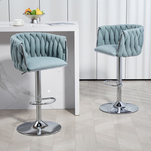 360 swivel fabric bar stools - 360°,