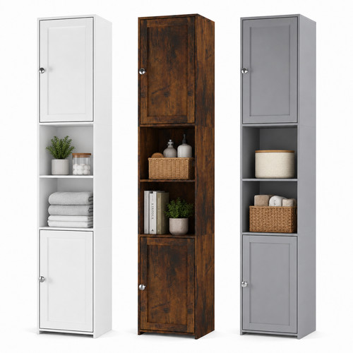 Tall bathroom storage cabinet - bathroom,