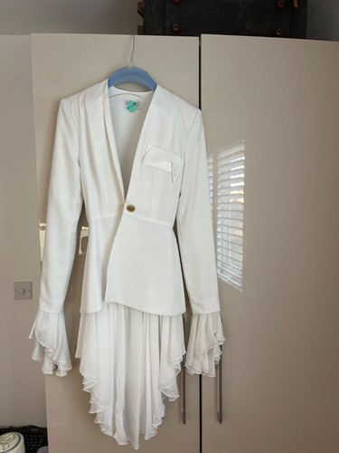 Womens white skirt - skirt, suit