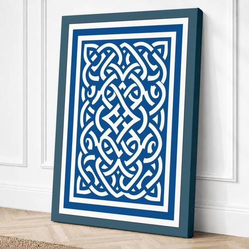 Celtic knot pattern geometric - pattern,
