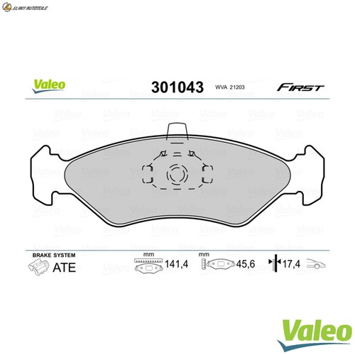 Brake pad set - disc,