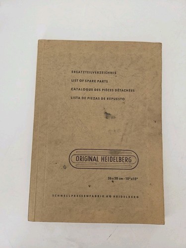 Vintage heidelberg platen - vintage,