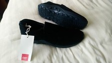 Men's Size 9 Black Suede slip