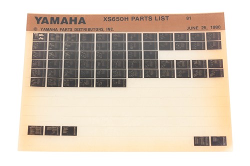 Oem yamaha an002 - yamaha, xs650h