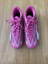 Kids Pink Puma Football Boots