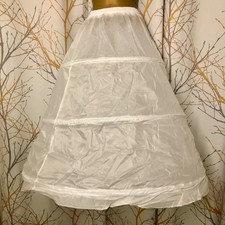 S M Full Length Long White