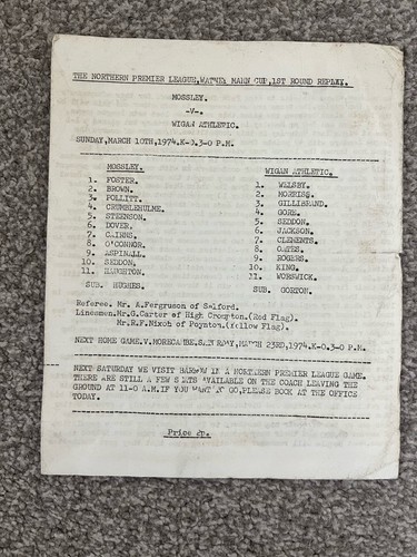 Mossley wigan athletic - mossley,