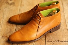 Oliver Sweeney Totine Tan Brown Leather Derby Boots Shoes Men UK 9 US 10 EU 43