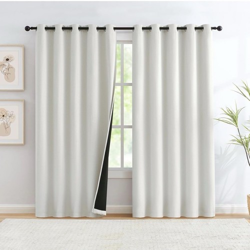 Full blackout rustic curtains - blackout,