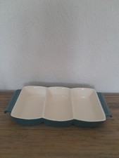 Poole Pottery Blue Moon Hors D Oeuvres 3 Sections - Vintage - 10.25 X 5.25 Inch 