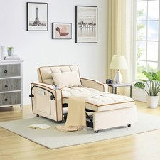 Modern Velvet Convertible Sofa