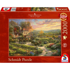 Schmidt Thomas Kinkade In the Vineyards 2000 Piece Jigsaw Puzzle