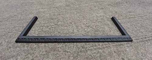 Cast iron fireplace - cast, fender
