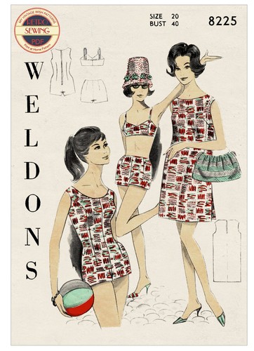 1960s sun suit - bra,, shorts
