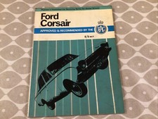 FORD CORSAIR WORKSHOP MANUAL 1500cc STD DELUXE AND GT 1965/1968