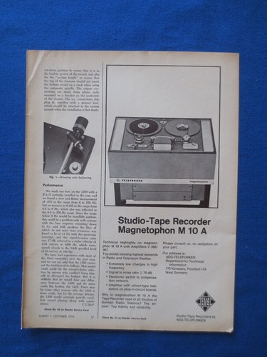 Telefunken m10a reel - telefunken,
