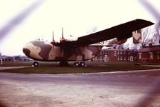 Aircraft Aviation Slide - RAF Blackburn Beverley XH124 @ RAF HENDON MUSEUM 1974