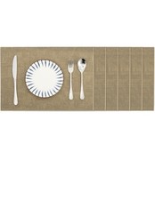 Faux Leather Placemats Set of