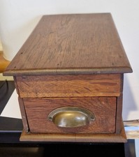 Antique Oak Cash Register Box