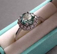 Diamonique by QVC Sterling Silver CZ Ring Size L (lot 8)