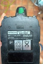 Pair of 2 Genuine Hitachi 18V Batteries BCL1815 1.5Ah for Hitachi Cordless Etc