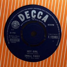 THE SMALL FACES Hey Girl 7"