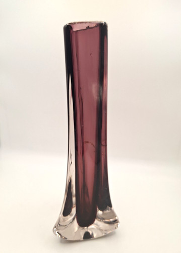 Whitefriars glass tricorn vase - glass,