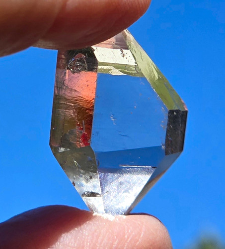 A137 herkimer diamond faceted - a137,