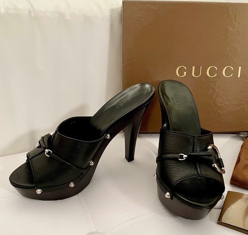 New gucci black leather - gucci,