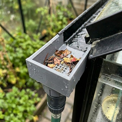Greenhouse guttering end cap - greenhouse,