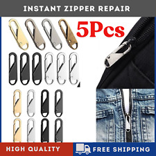 5PCS Universal Metal Zipper Pull Fixer Slider Puller Repair Replacement Zip Head