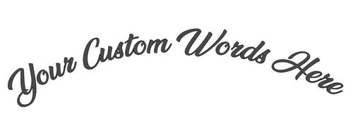 Custom words front window - words,