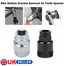 2Bike Bottom Bracket Removal Tool Socket 20 Tooth Spanner Crank Extractor Puller
