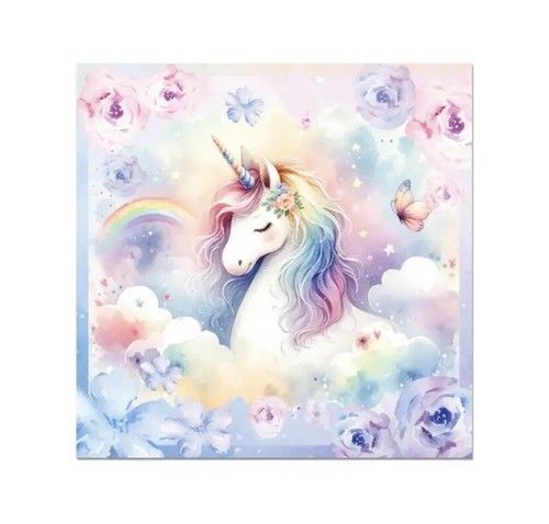 20pcs unicorn napkins birthday - unicorn,