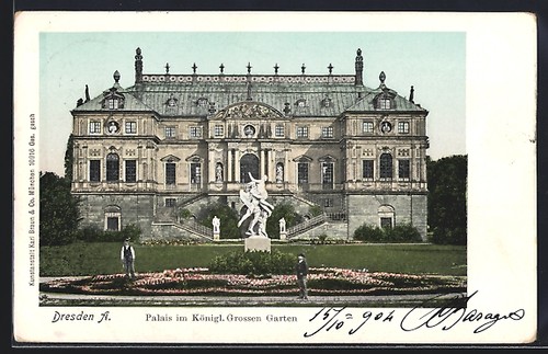 Postcard dresden palais im - postcard,