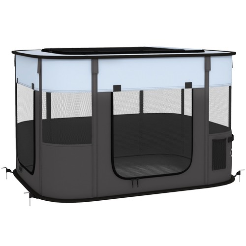 Foldable dog pen with - dog,