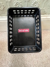 Black Curver storage tray basket trays basket office desk