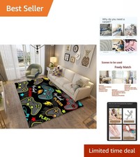 3D Gamer Bedroom Rug - Modern