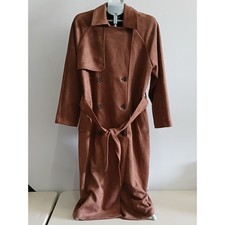 A New Day Womens Brown Faux