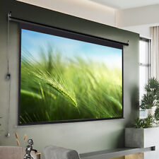 60 -120'' Electric Motorised Projector Screen Home Cinema Remote Control HD TV G