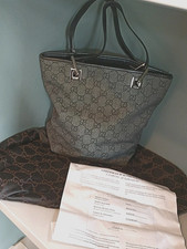 Vintage Gucci Black Canvas GG