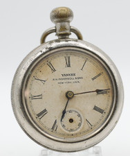 YANKEE R.H. INGERSOLL & BRO POCKET WATCH 52mm FOR REPAIR (DD)