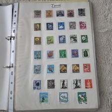 stamp collections in album