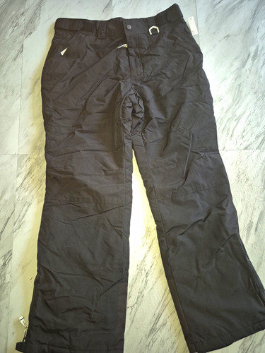 Mens black double - , lined