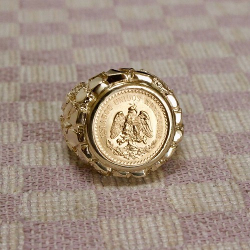 Mexican dos coin shape men - mexican,