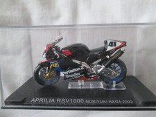 NORIYUKI HAGA APRILIA RSV1000  2002   1-24 SCALE MOTORCYCLE MODEL