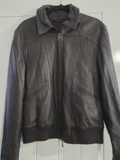 Mulberry Bomber Brown Leather Jacket – Size 44 Made in Italy