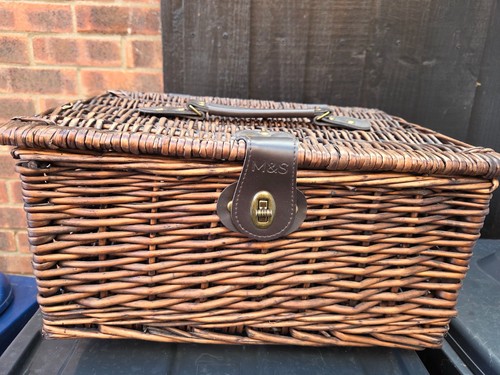 Wicker hamper empty - m&s,